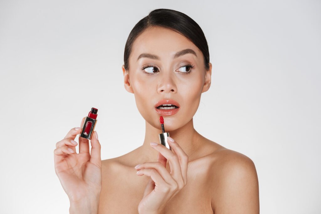 Flawless Lips with Organic Lipstick.