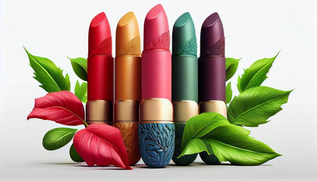 Flawless Lips with Organic Lipstick.