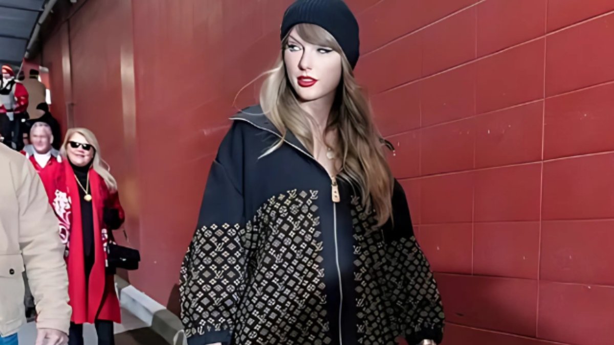 Taylor Swift shows up in the AFC Championship styled in Louis Vuitton Outfit worth $10k