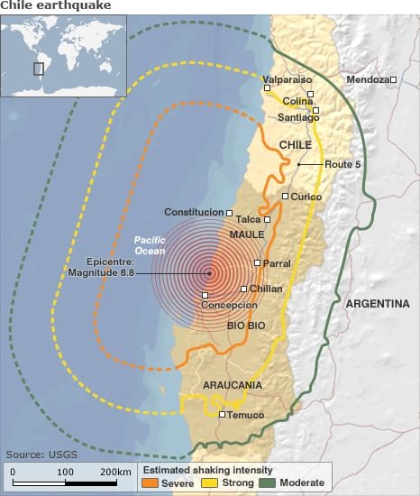 Chile’s Antofagasta struck an earthquake with magnitude of 6.1