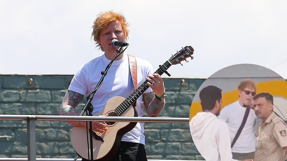 Police unplugs Ed Sheeran’s microphone mid-performance in India.