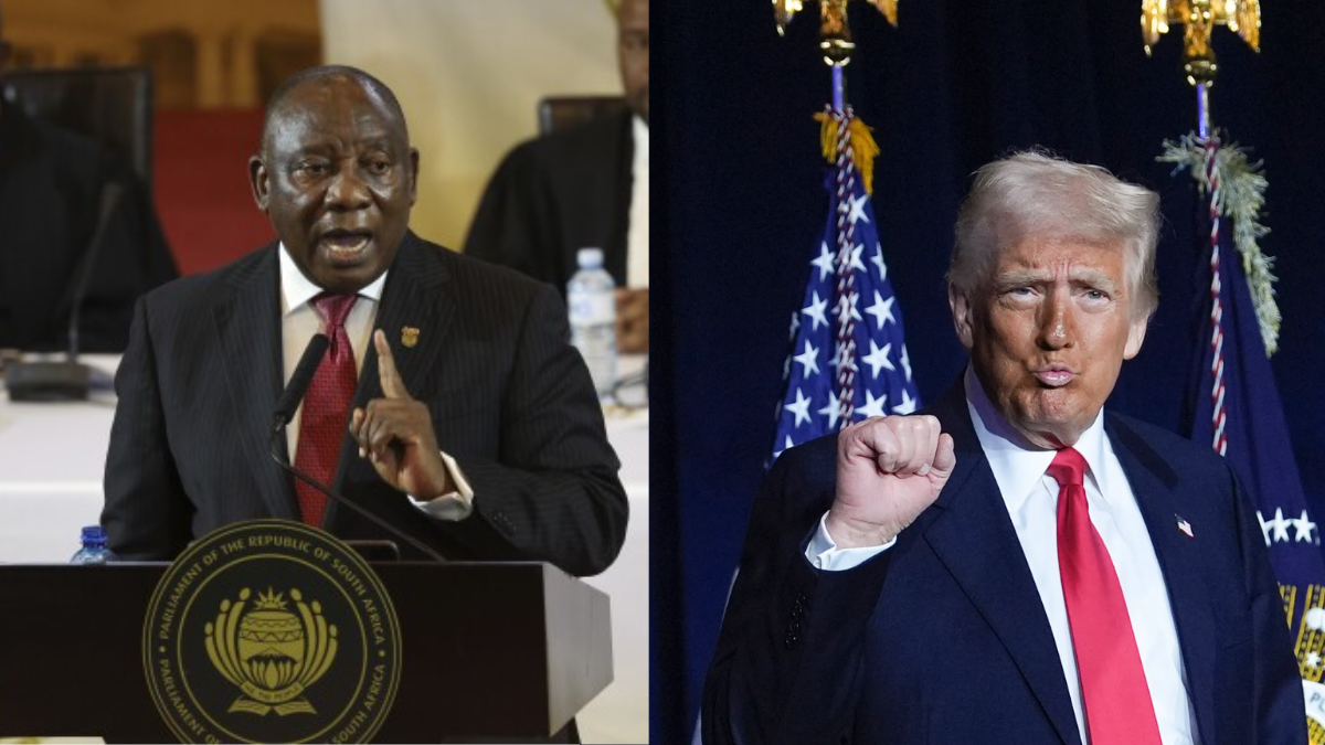 South African President Cyril Ramaphosa alluded “will not be bullied” after Trump attacks