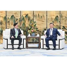 President Xi Jinping meets the Speaker of ROK